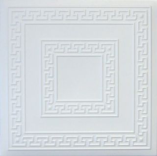 R42W White Styrofoam Glue Up Texture 20x20 Ceiling Tiles
