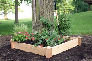 New 4 x 4 Cedar Raised Planter Flower Bed Garden
