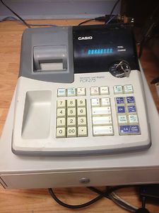 Casio PCR 275 Electronic Cash Register Powers on as Is
