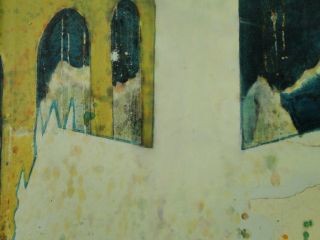   ~ Japanese New England NY Artist Abstract Church Cathedral Painting