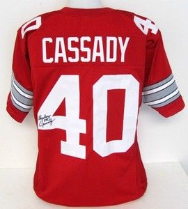 Howard Hopalong Cassady Autographed Red Jersey JSA 2