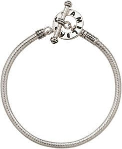 Authentic Chamilia Toggle Charm Bead Bracelet All Sizes