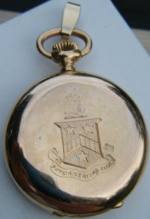 Estate 1884 18K Patek Philippe Lapel Pocket Watch Shreve Crump Low 750 