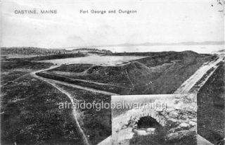 Photo 1905 Castine, Maine Fort George & Dungeon