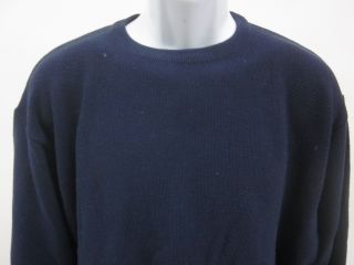   cenci men s navy wool crew neck sweater size 52 this davide cenci