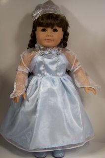 Cinderella Halloween Costume Dress Doll Clothes for American Girl 