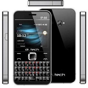 Dr Tech IP88 Black Dual Sim Unlocked Cell Phone