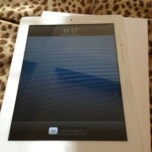Broken Screen) (ENGRAVED) Apple iPad 3rd Generation 16GB, Wi Fi, 9 