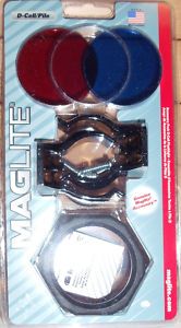 MAGLITE D CELL FLASHLIGHT ACCESSORY KIT with 3 LENS RING & 2 CLAMPS 