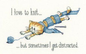 Distracted Cats Rule by Peter Underhill Heritage Crafts New Chart