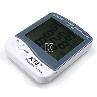 Large Digital LCD Indoor Thermometer W/ Hygrometer  10°C~50°C