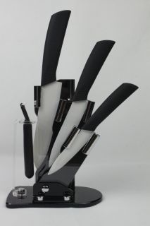 in 1 6 5 4 Peeler Knife Holder Ceramic Knives Set Cutlery Chef 