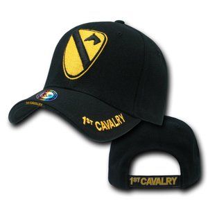 United States US Army 1st Cavalry Black Cap Caps Hat