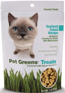  crunchy cat treats seafood salad 3 oz pet greens crunchy cat treats 
