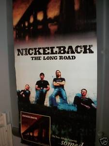 Nickelback Vinyl Poster Double Sided Chad Kroeger RARE