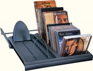 CD DVD VHS Flip File Rack with Slide Storage