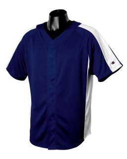 New Champion Mens Mesh Buttoned Baseball Jersey Shirt