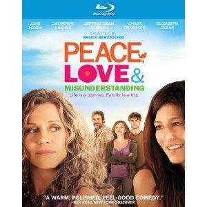 PEACE LOVE & MISUNDERSTANDING BLU RAY JANE FONDA ELIZABETH OLSEN