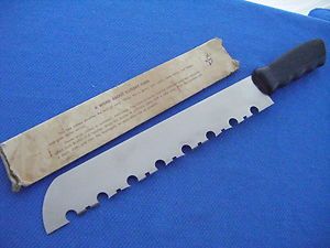 VINTAGE CATTARAUGUS PATENTED FROZEN FOOD SAW KNIFE EXCELLENT UNUSED 