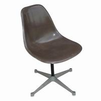 Herman Miller Eames Fiberglass Side Shell Chair Brown