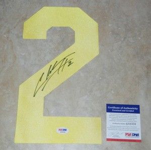CHARLES WOODSON Signed Auto Jersey NUMBER 2 Yellow Michigan PSA DNA 