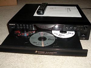SONY cdp ce375 5 CD CAROUSEL disc exchange CHANGER Manual Remote CLEAN 