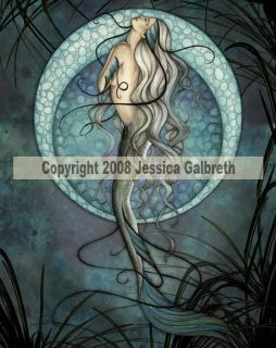 Mystic Mermaid Ceramic Wall Art Tile Jessica Galbreth