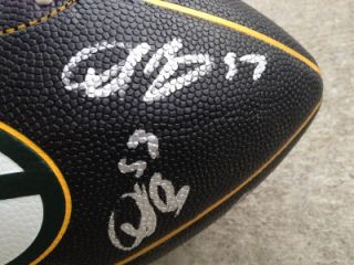 2011 12 GREEN BAY PACKERS TEAM AUTOGRAPHED BLACK LOGO FOOTBALL RARE 