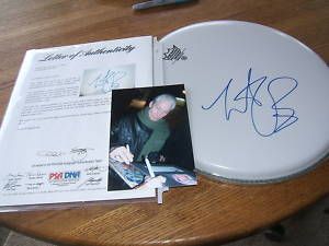 Charlie Watts Signed Rolling Stones Drum Head PSA DNA