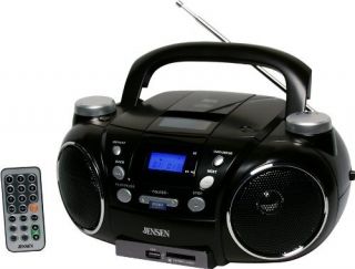 Jensen CD 750 Radio CD Player Boombox 1 x Disc 3 w Integrated Stereo 