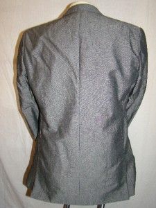 Charles Tyrwhitt London Grey Linen Cotton Suit Jacket Blazer UK 42L EU 