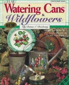 Donna Dewberry Watering Cans Wildflowers