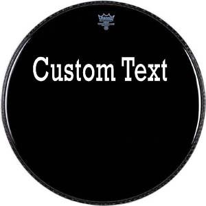 Custom Bass Drum Decal Bass Drum Lettering Sticker 4x12