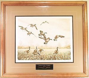   DUCKS UNLIMITED 1985 86 Dave Chapple Canada Geese LE (35/185) Etching