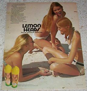 1971 Cheryl Tiegs Clairol Lemon Go Lightly Hair 1 PG Ad