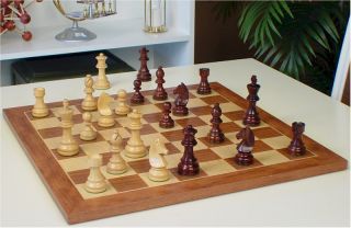   Staunton Chess Set Rosewood Boxwood Mahogany Chess Board 3 25