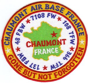 USAF Base Patch Chaumont Air Base France Closed