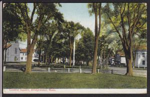 Bridgewater MA Central Square Antique Postcard