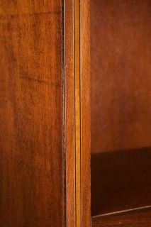 English Antique Style Georgian Mahogany Single Open Bookcase