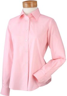 Chestnut Hill Womens Executive Performance Pinpoint Oxford Blouse 