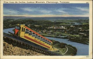CHATTANOOGA TN Lookout Mtn Incline Railway Old PC