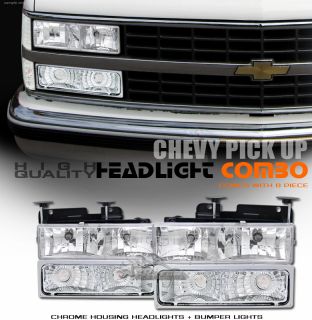   Clear Bumper Lights 88 02 Chevy GMC C K 1500 2500 3500 Pickup