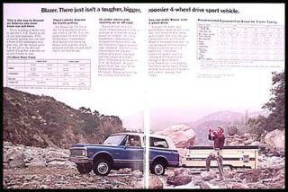 1972 Chevy RV, Blazer, and Camper Brochure Xlnt