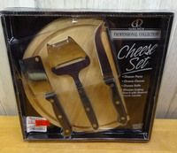   Collection Cheese Set Plane Cleaver Knife Board New