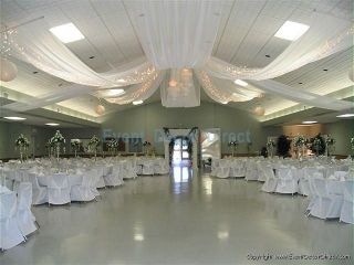 Panel 40ft Ceiling Draping Kit 82 Feet Wide for Weddings and Parties 