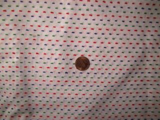 Vtg Fabric Dimity Dotted Swiss 4 Kitchen Curtains