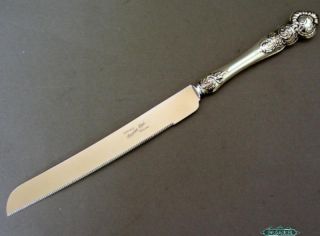 New Sterling Silver Bread / Cake / Challah Knife Judaica