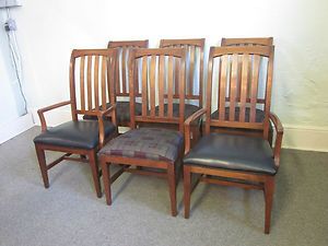 Ethan Allen American Impressions Set 6 Cherry Dining Chairs