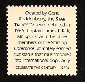 Special Star Trek Starship Enterprise Original Series US Stamp Mint NH 