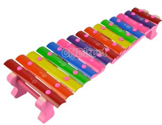   Childrens 15 Sounds Knock Xylophone Musical Educational Game Toys